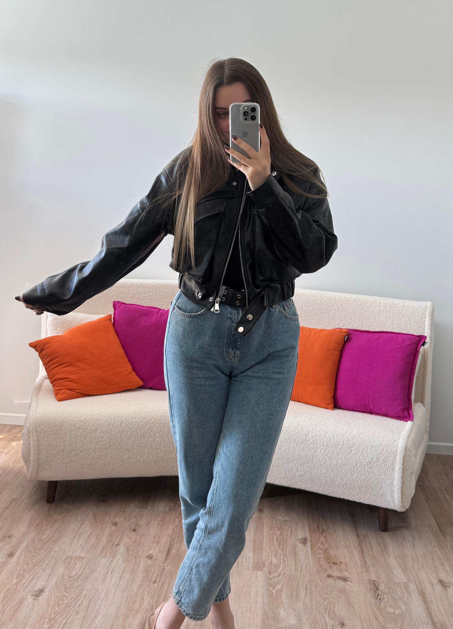 Veste en simili SOLENE