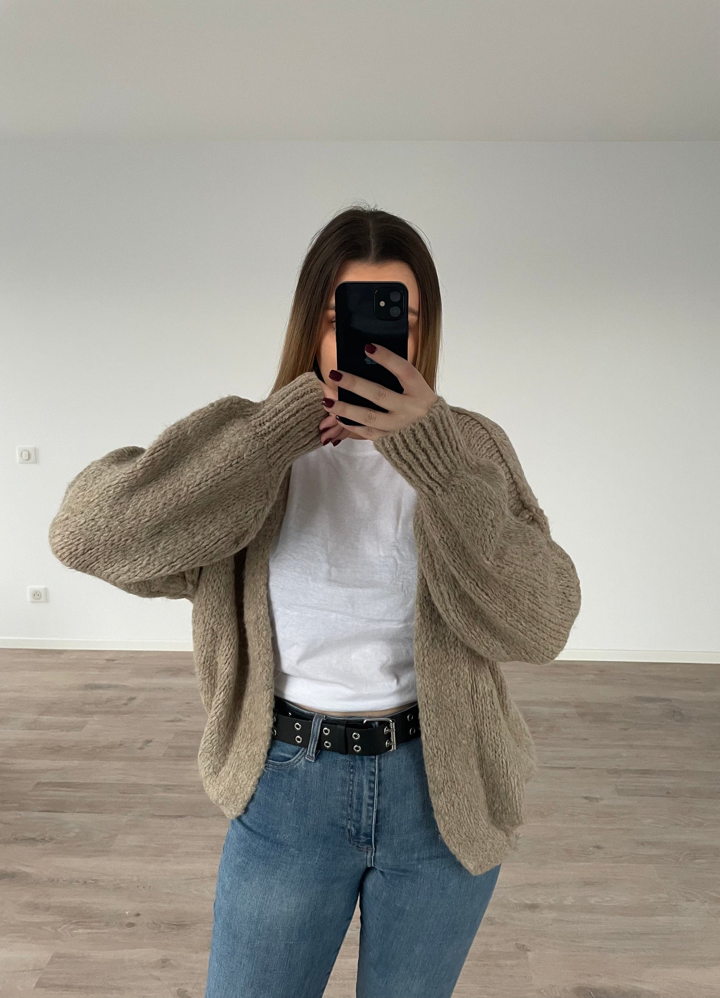 Gilet MATHILDE taupe