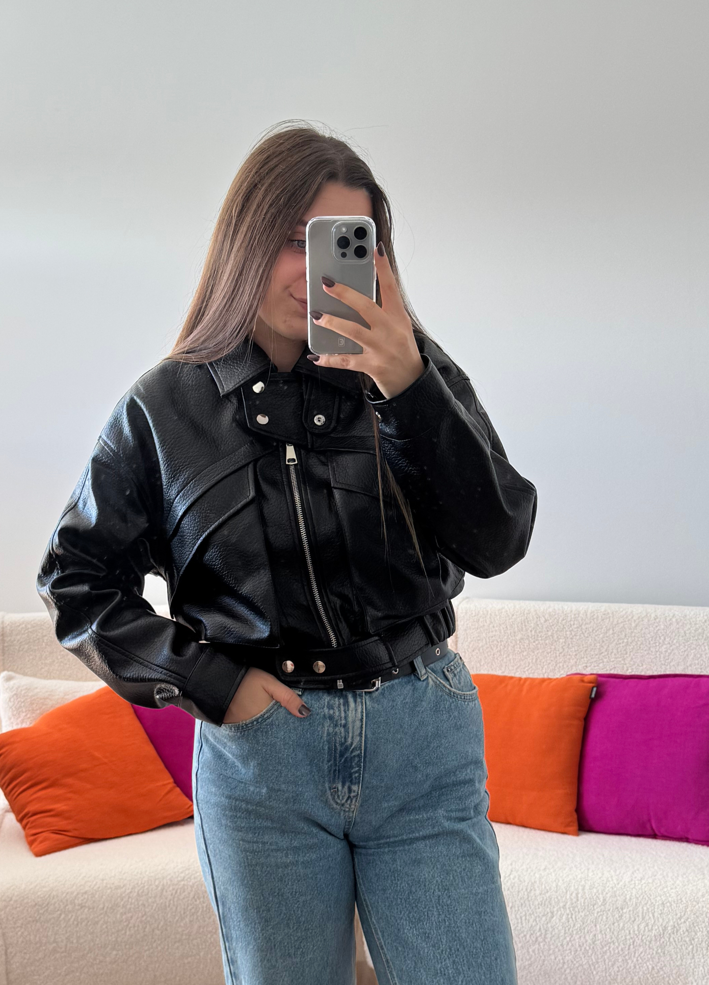 Veste en simili SOLENE