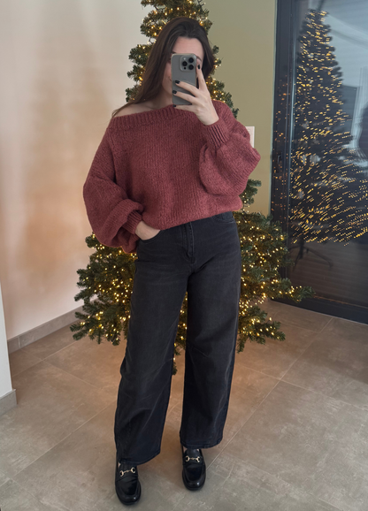 Pull ELHAM vieux-rose