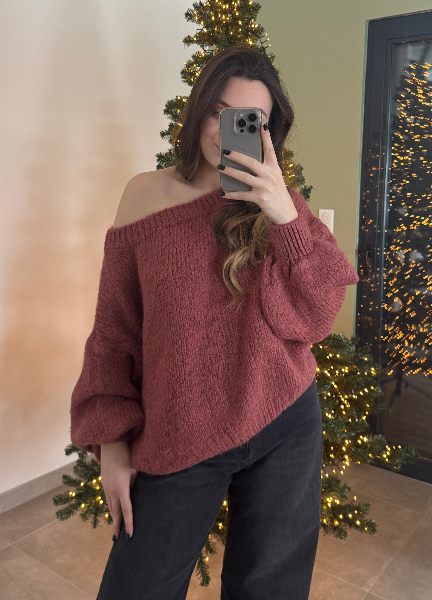 Pull ELHAM vieux-rose