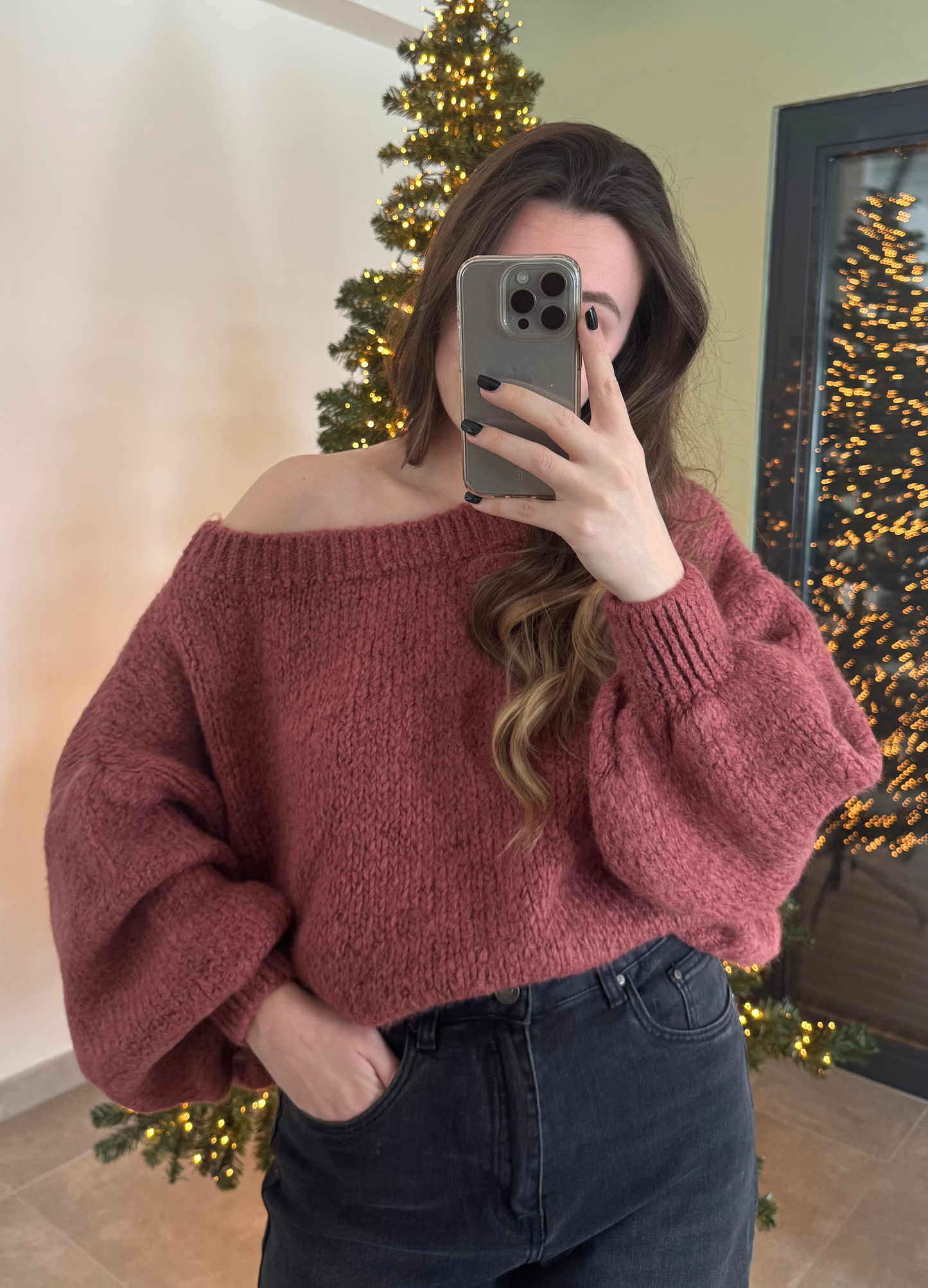 Pull ELHAM vieux-rose